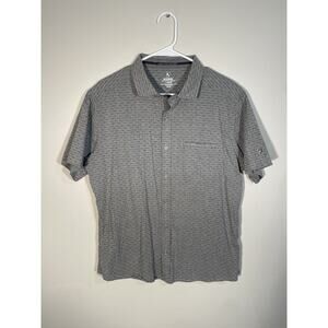 Kuhl Provok Men's XL Short Sleeve Shirt Button Up 7347 Outdoor Hike Trail Gray